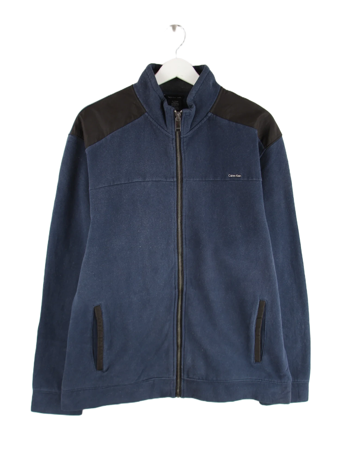 Calvin Klein Sweatjacke Blau XL – Vorderseite