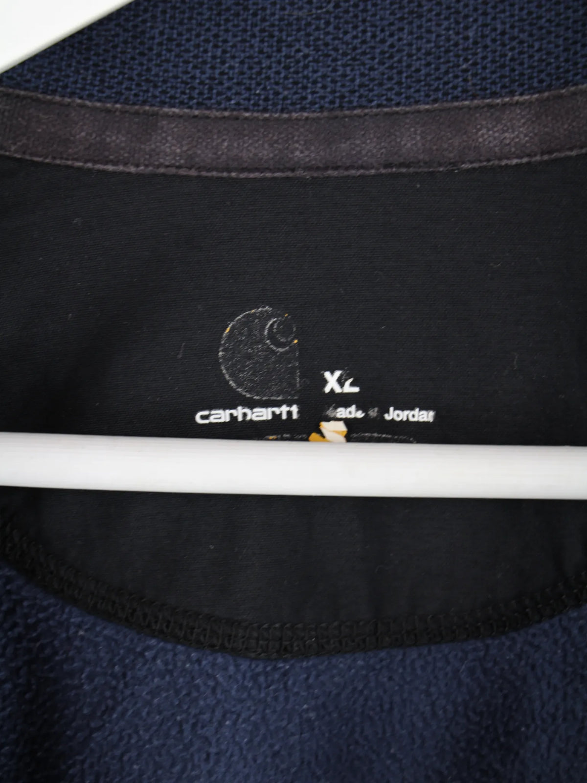 Carhartt Fleece Blau XL – Etikett