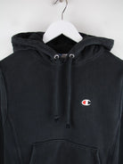 Champion Hoodie Schwarz S – Detailansicht Vorderseite