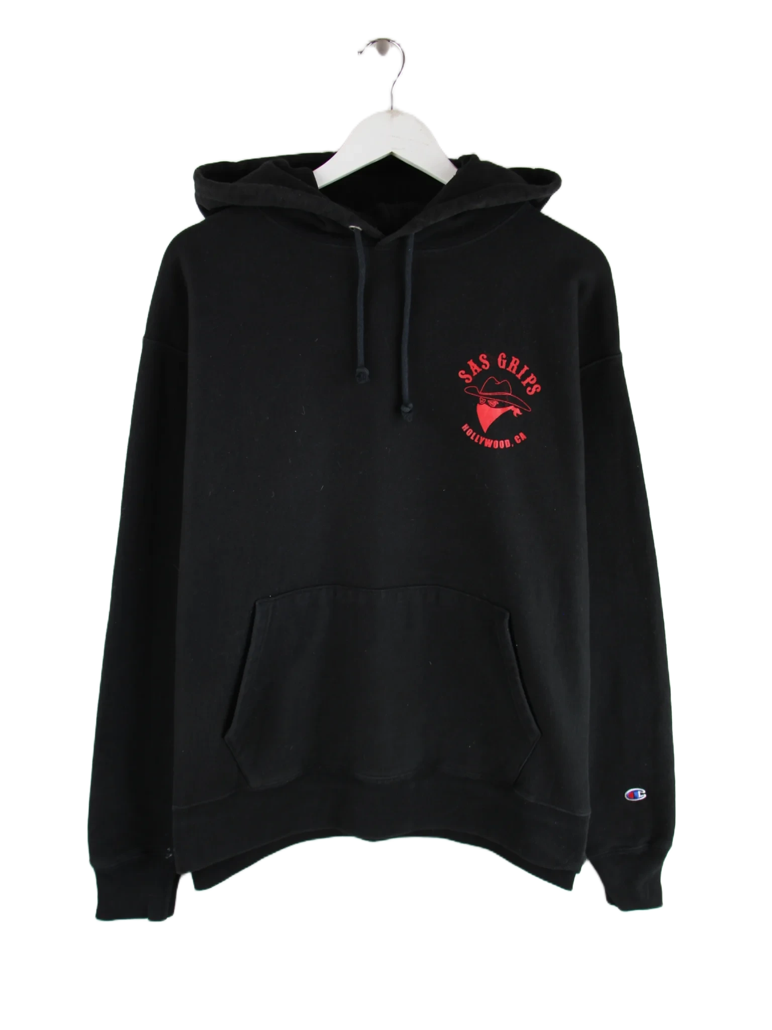 Champion Hoodie Schwarz XL – Vorderseite