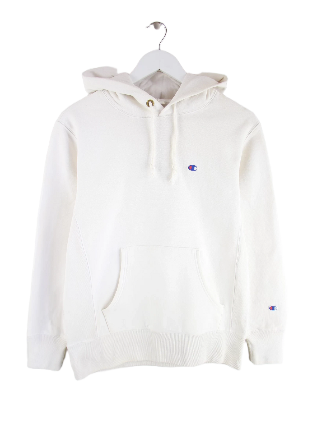 Champion Hoodie Weiß L – Vorderseite