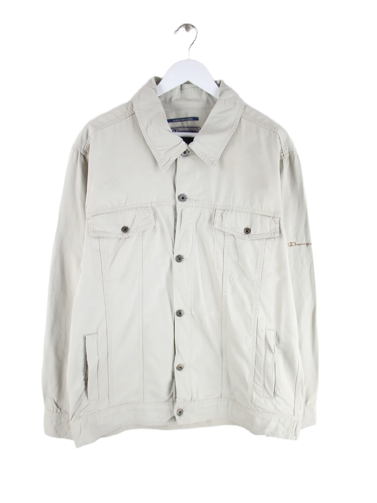 Champion Jacke Beige XXL – Vorderseite