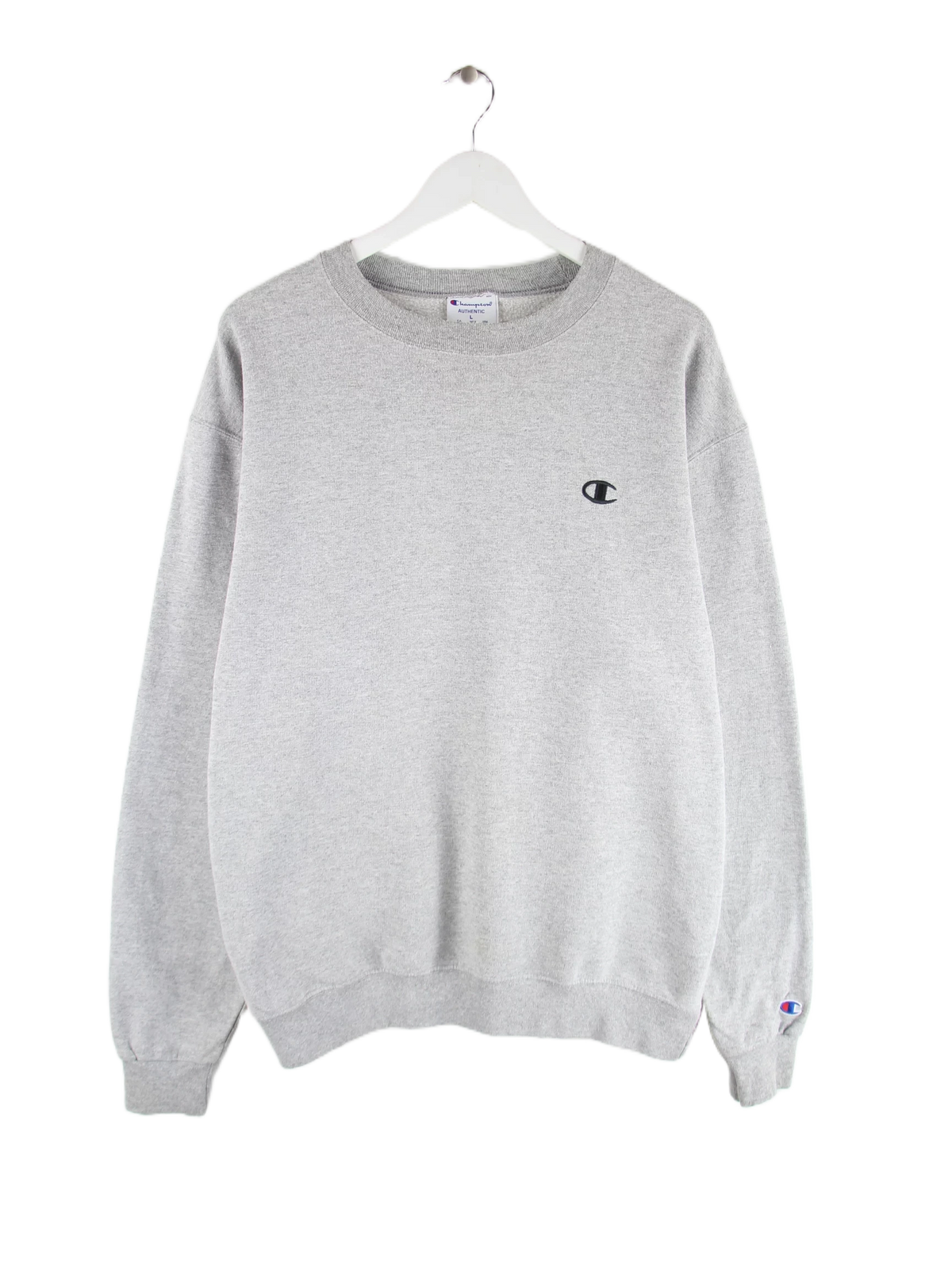 Champion Sweater Grau L – Vorderseite