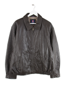 Chaps by Ralph Lauren Lederjacke Braun XXL – Vorderseite