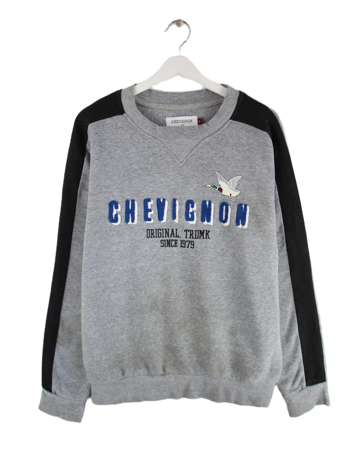 Chevignon Sweater Grau L – Vorderseite