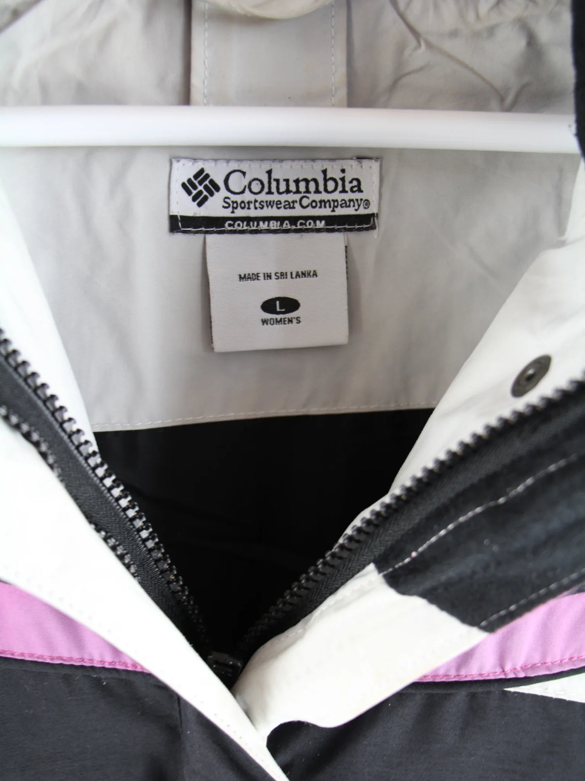 Columbia Leichte Jacke Schwarz L – Etikett