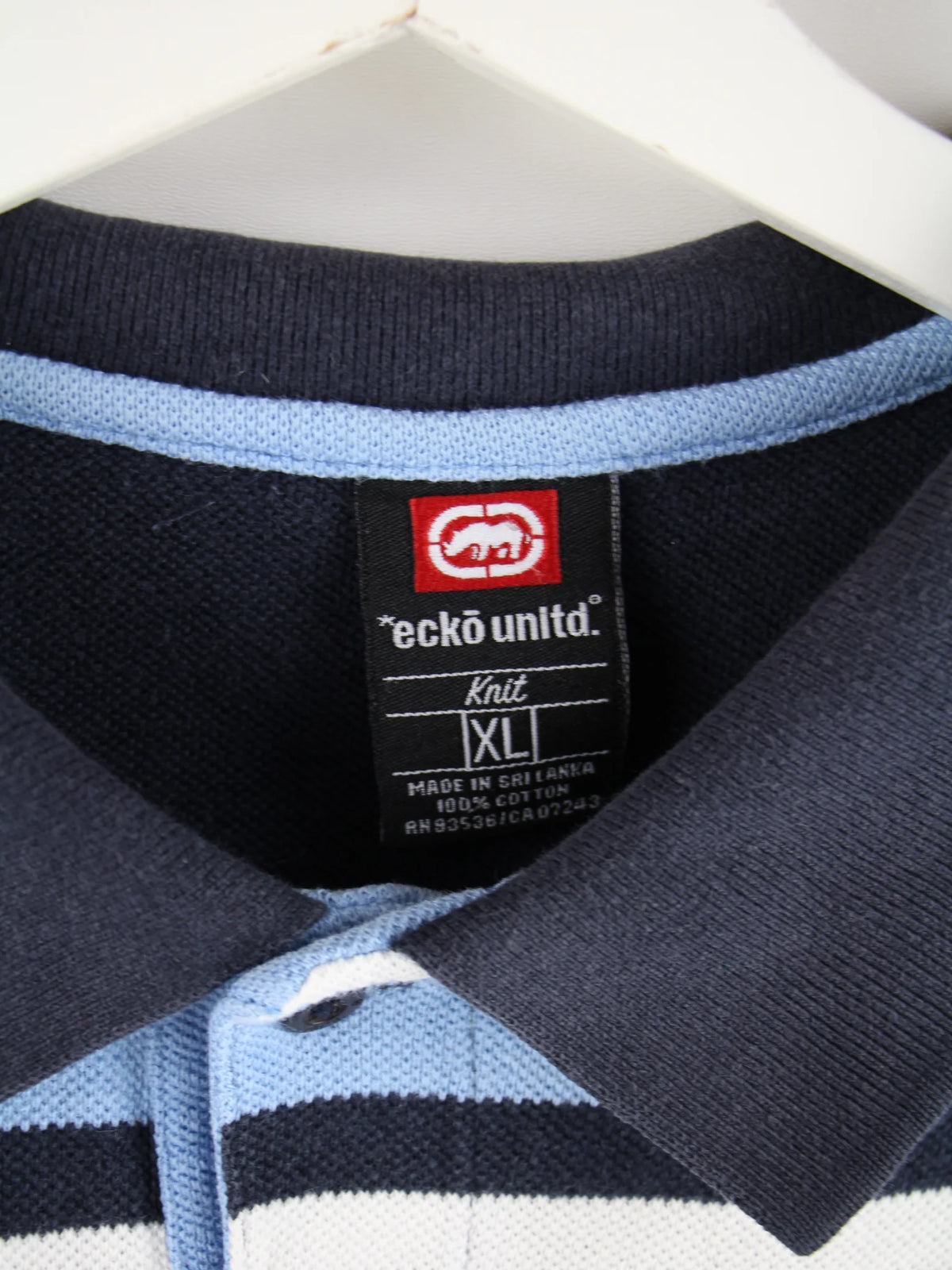 Ecko Polo Blau XL – Etikett