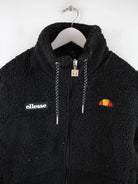 Ellesse Fleece Schwarz S – Detailansicht Vorderseite