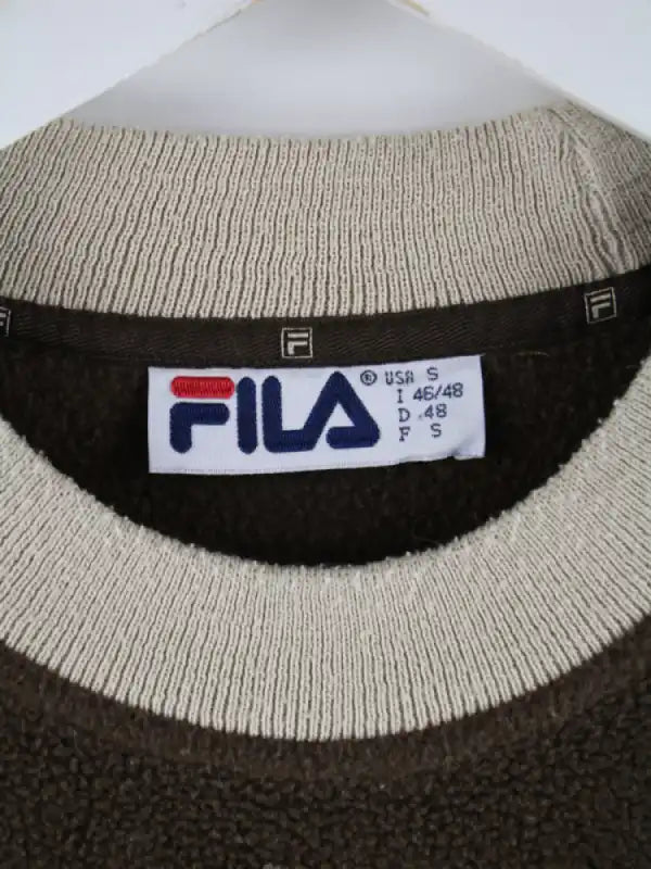 Fila Fleece Beige S – Etikett