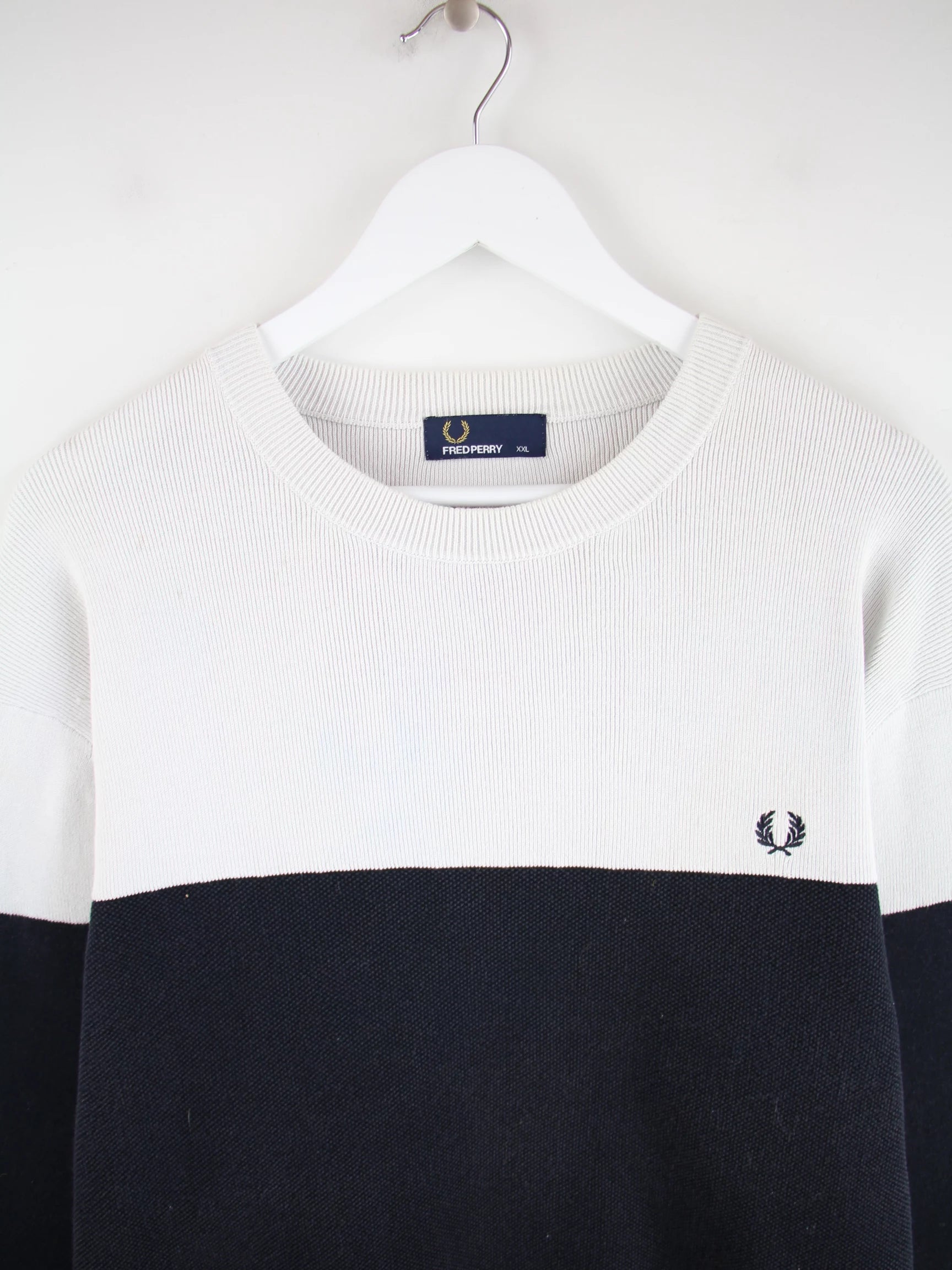 Fred Perry Pullover Mehrfarbig XXL – Detailansicht Vorderseite