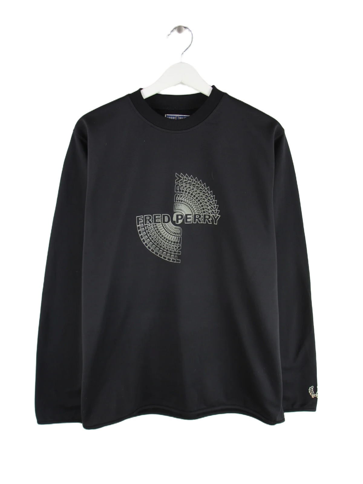 Fred Perry Sweater Schwarz M – Vorderseite