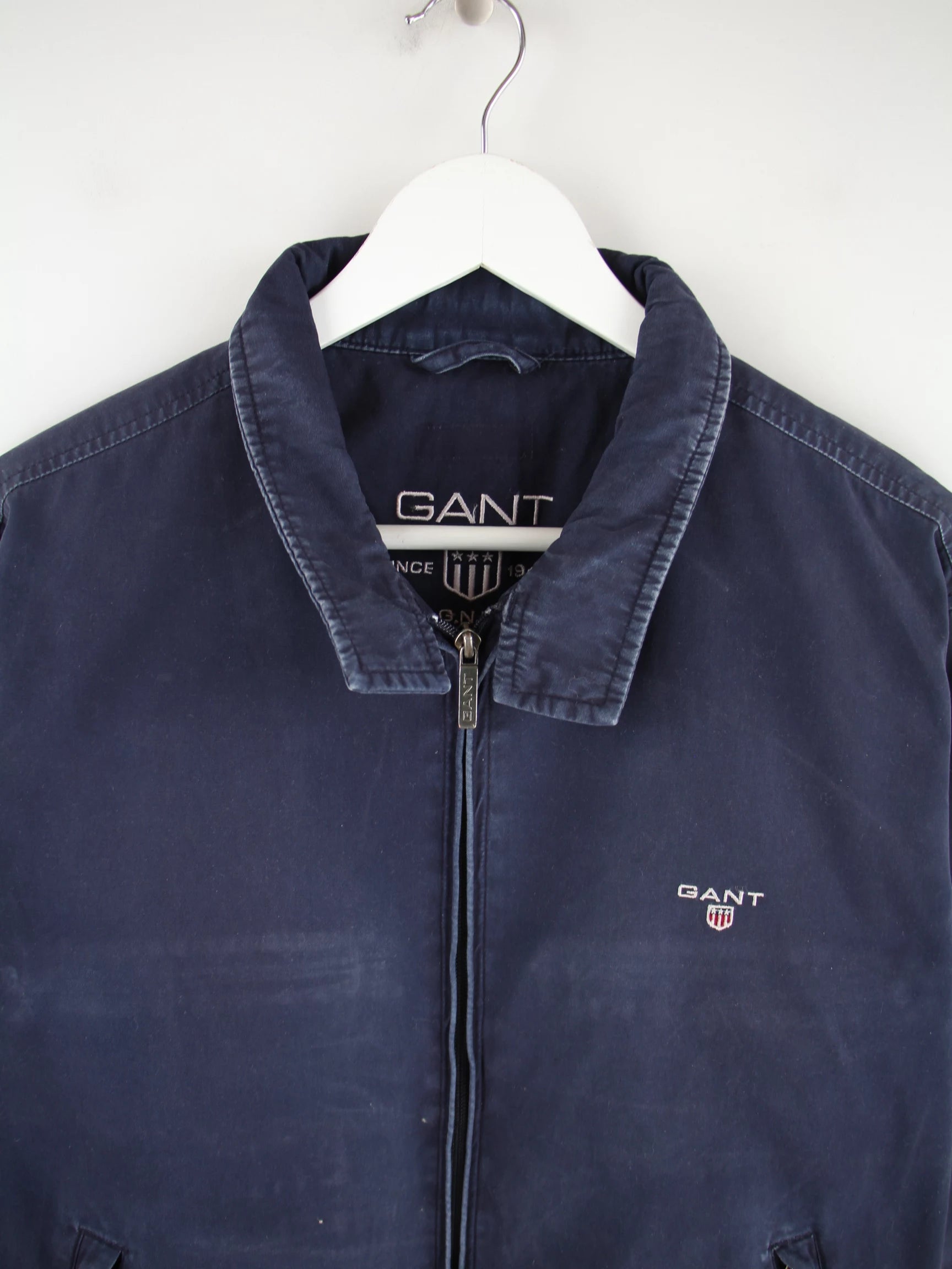 Gant Jacke Blau L – Detailansicht Vorderseite