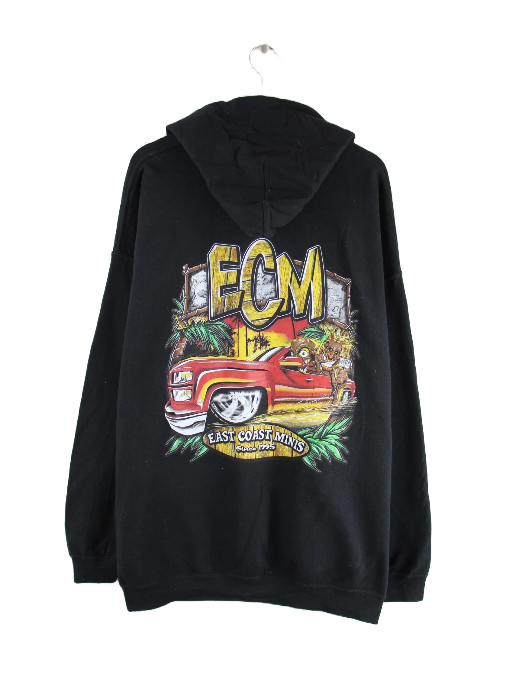 Gildan Hoodie Schwarz 4XL – Rückseite