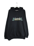 Gildan Hoodie Schwarz 4XL – Vorderseite