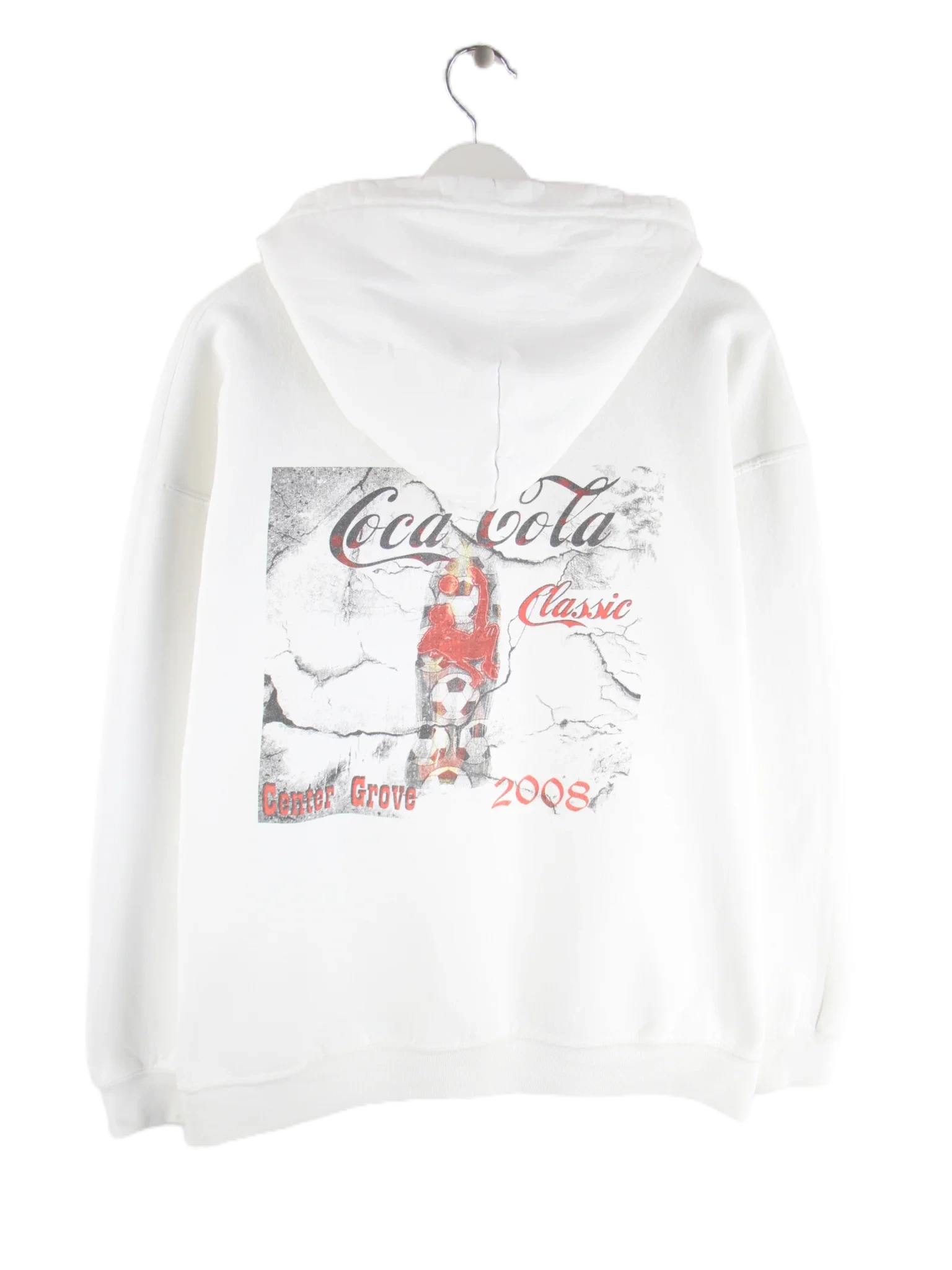 Gildan Hoodie Weiß L – Rückseite