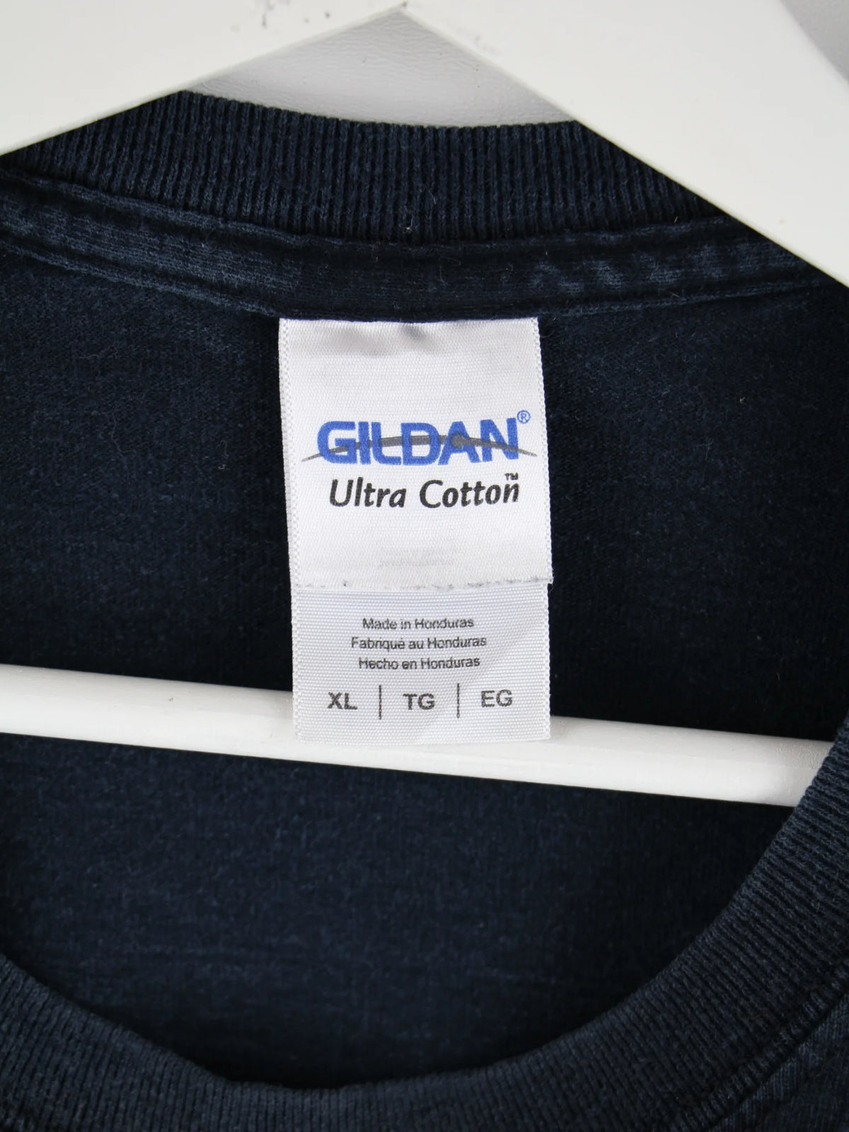 Gildan T-Shirt Schwarz XL – Etikett