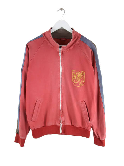Guess Sweatjacke Rot L – Vorderseite