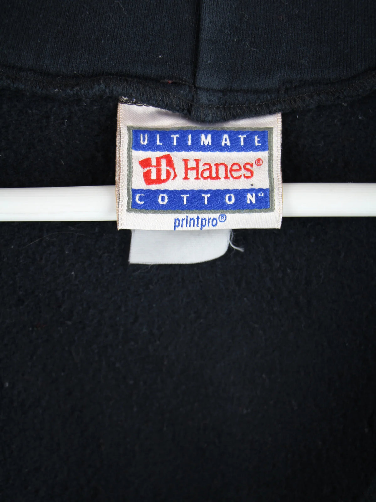 Hanes Sweatjacke Schwarz XL – Etikett