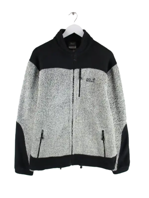 Jack Wolfskin Fleece Grau XL – Vorderseite