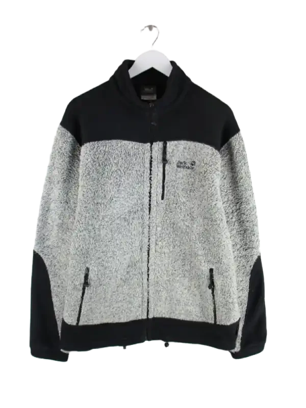 Jack Wolfskin Fleece Grau XL – Vorderseite