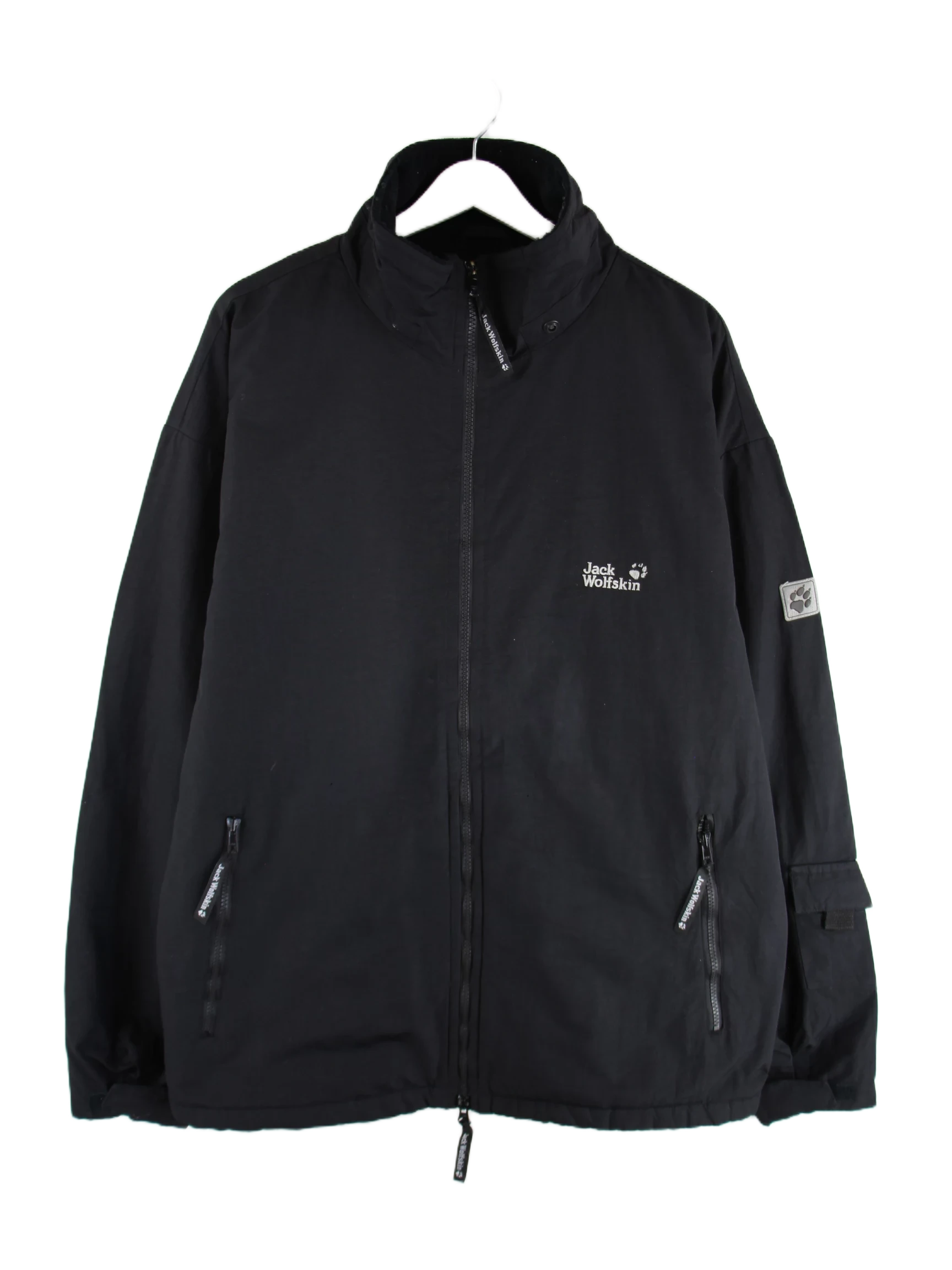 Jack Wolfskin Jacke Schwarz XL – Vorderseite