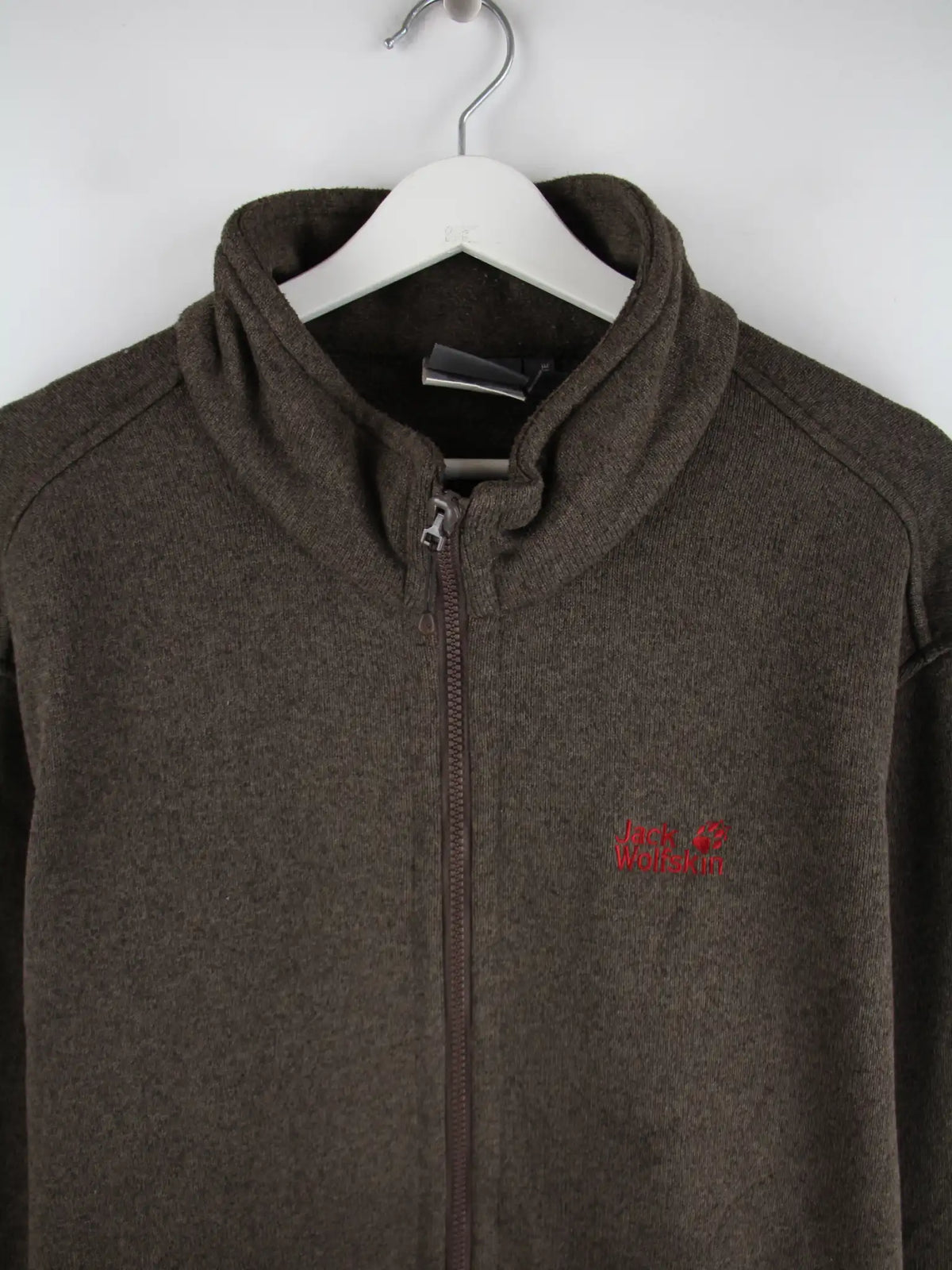 Jack Wolfskin Leichte Jacke Braun 3XL – Detailansicht Vorderseite