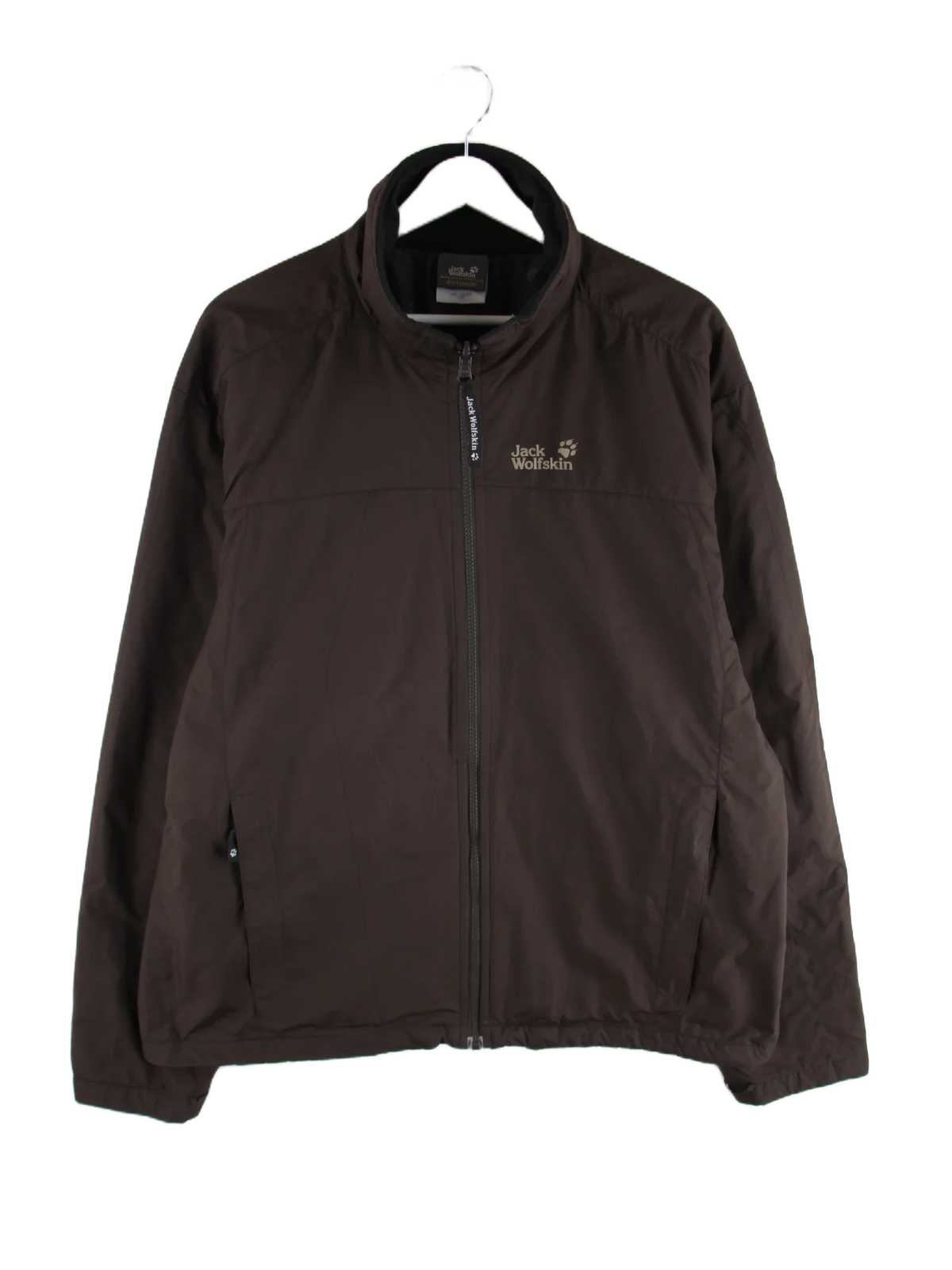 Jack Wolfskin Leichte Jacke Braun XL – Vorderseite