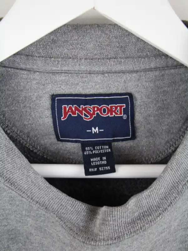 Jansport Sweater Grau M – Etikett