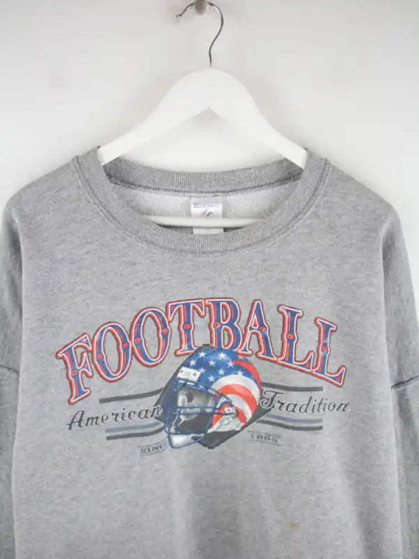 Jerzees Sweater Grau XXL – Detailansicht Vorderseite
