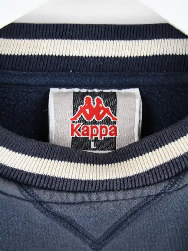 Kappa Sweater Blau L – Etikett