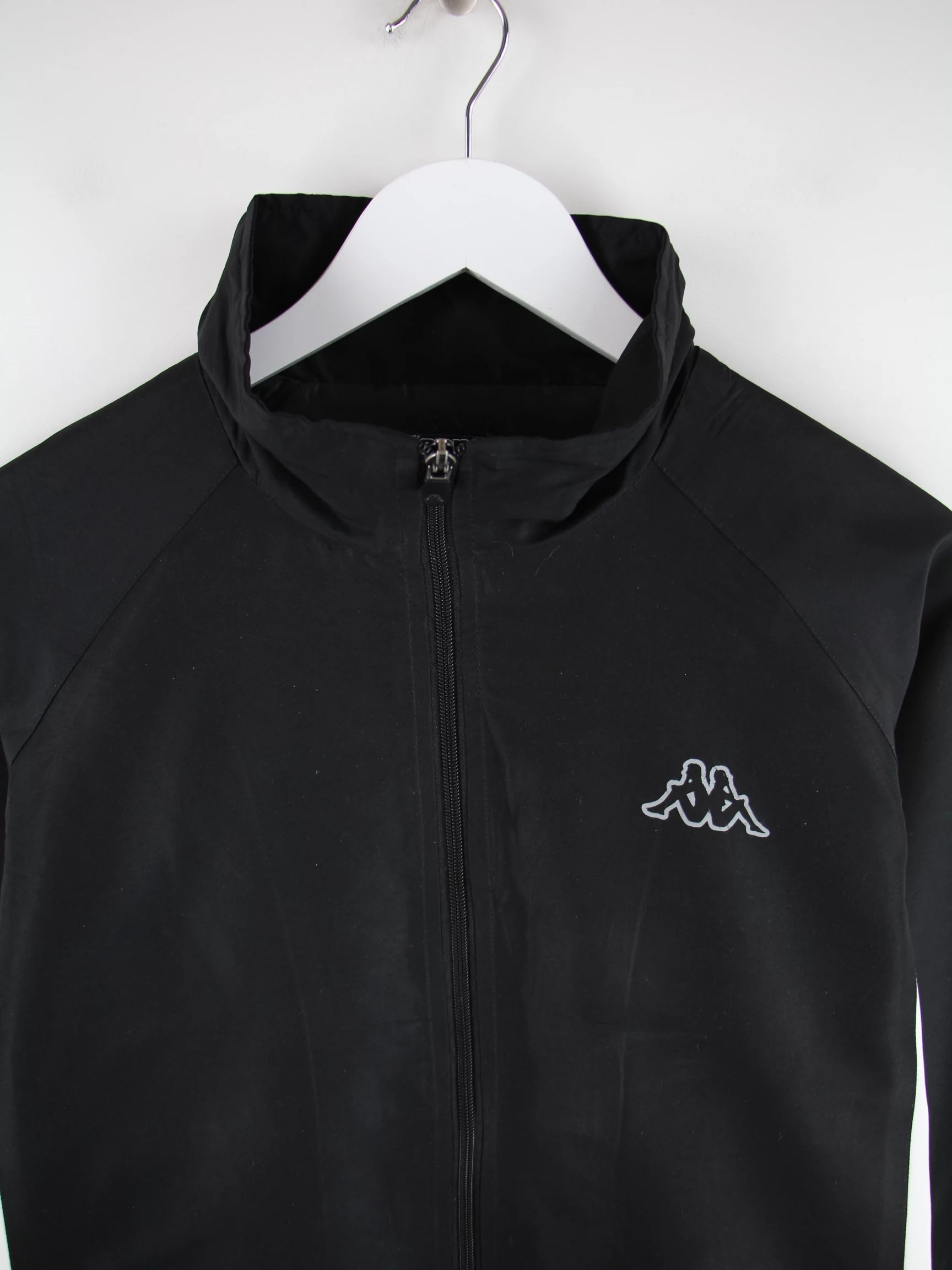 Kappa Trainingsjacke Schwarz M – Detailansicht Vorderseite