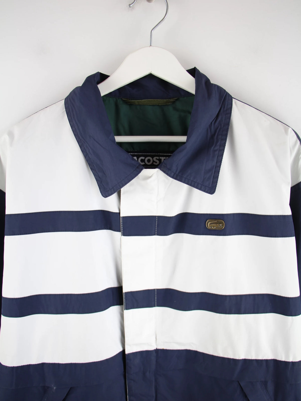 Lacoste Leichte Jacke Blau M – Detailansicht Vorderseite