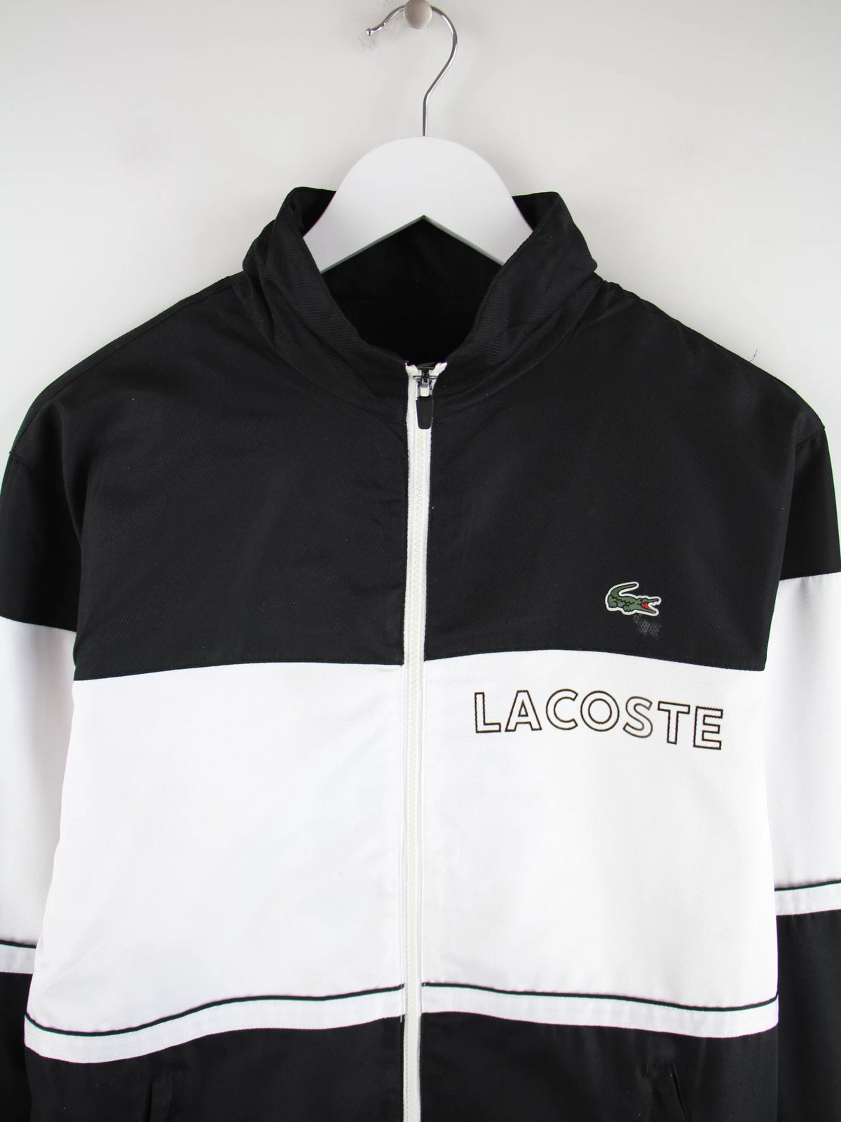 Lacoste Trainingsjacke Mehrfarbig M – Detailansicht Vorderseite