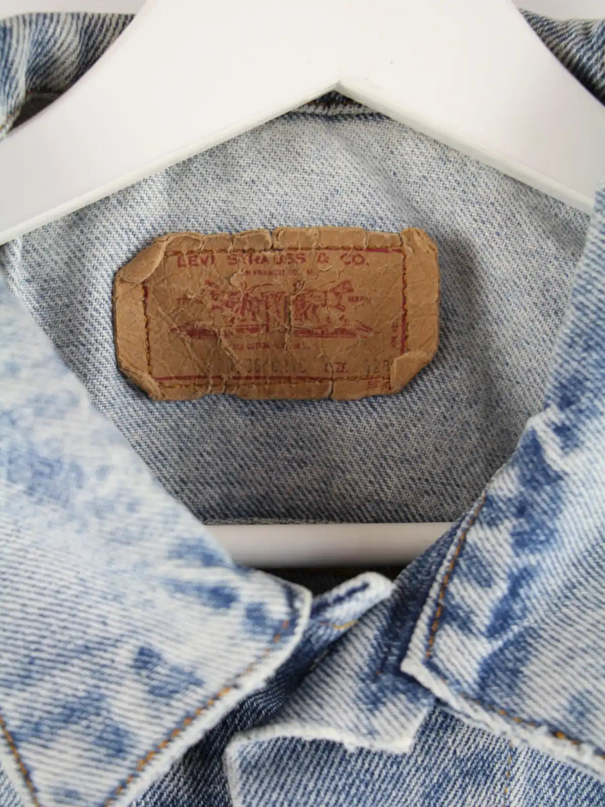 Levi's Weste Blau S – Etikett