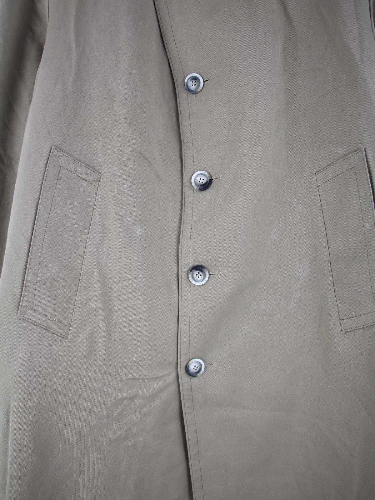 London Fog Mantel Beige L – Etikett