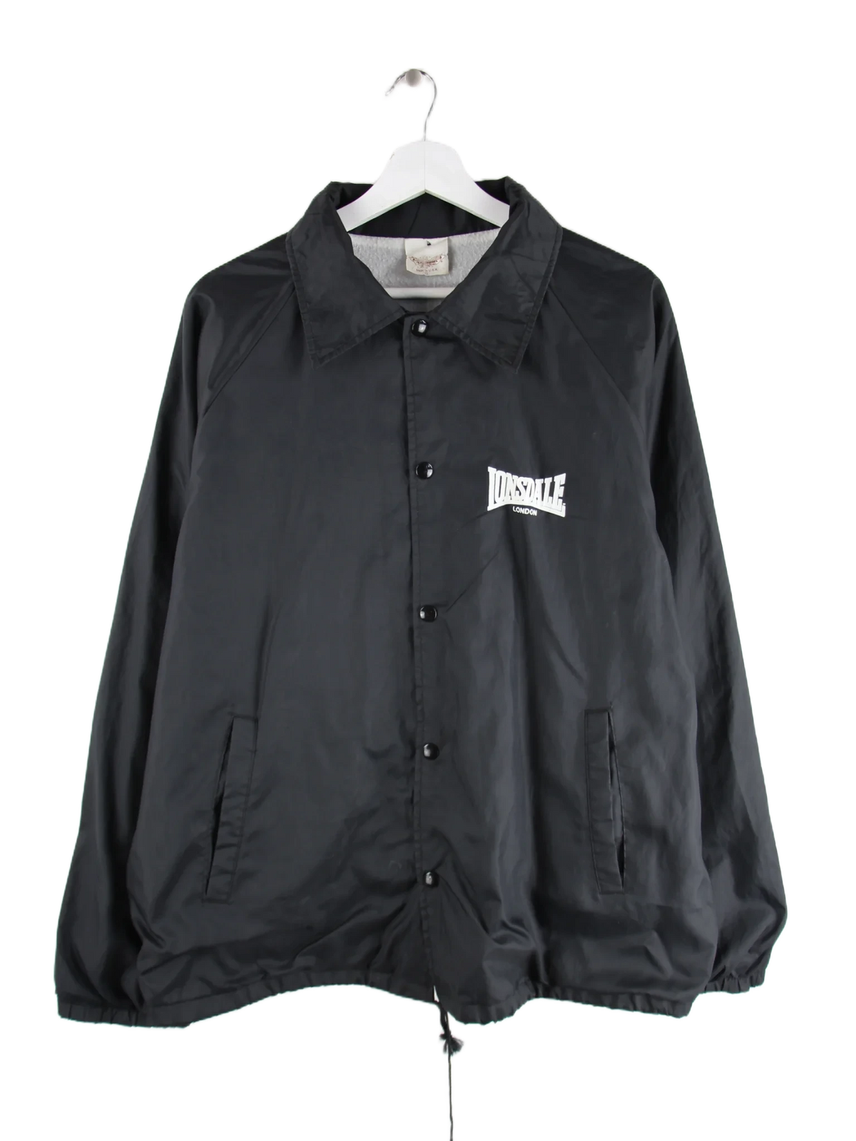 Lonsdale Leichte Jacke Schwarz XL – Vorderseite