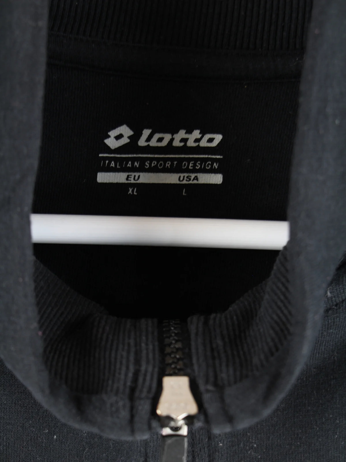 Lotto Sweatjacke Schwarz XL – Etikett
