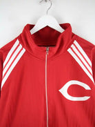 Mitchell & Ness Trainingsjacke Rot 3XL – Detailansicht Vorderseite