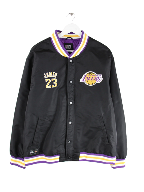 NBA Trainingsjacke Schwarz XL – Vorderseite