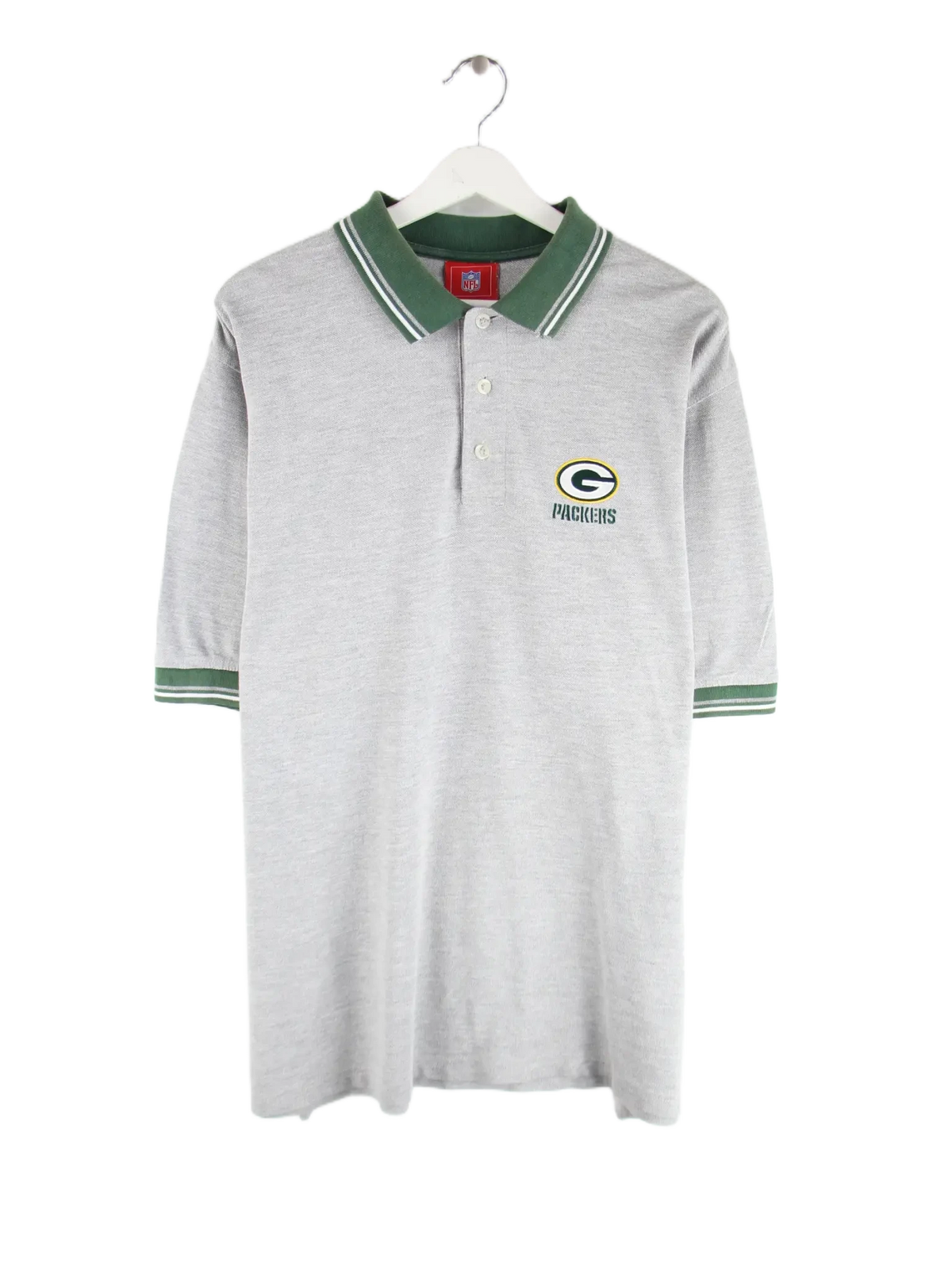 NFL Polo Grau XXL – Vorderseite