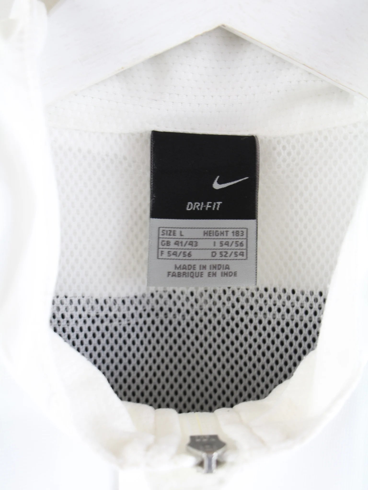 Nike Leichte Jacke Weiß L – Etikett
