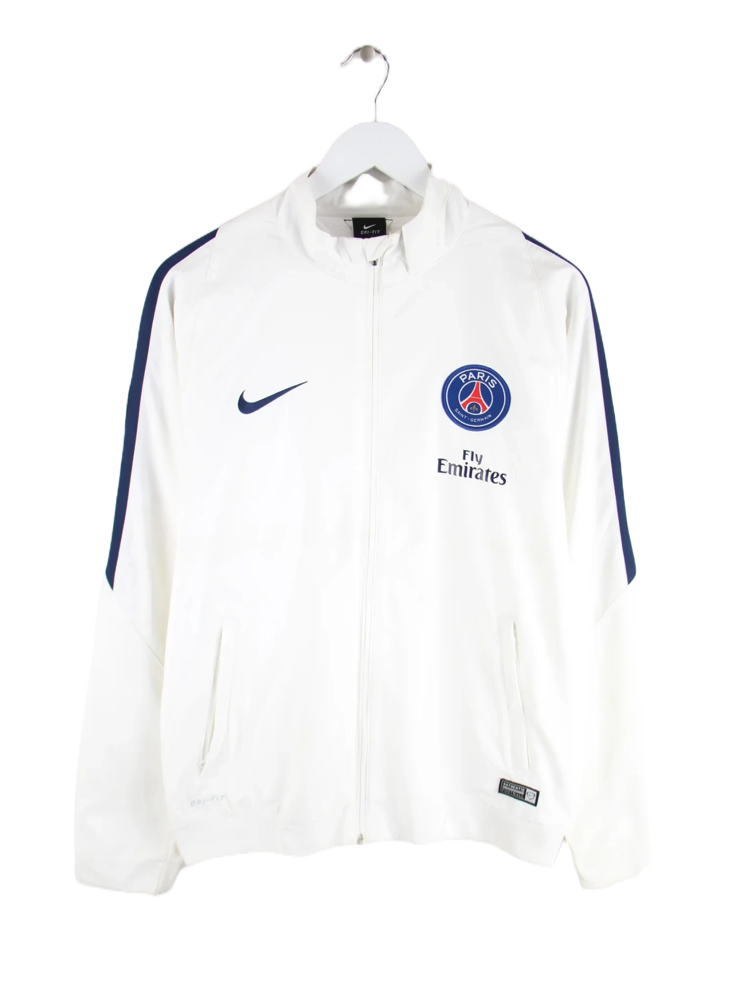 Nike Trainingsjacke Weiß M – Vorderseite