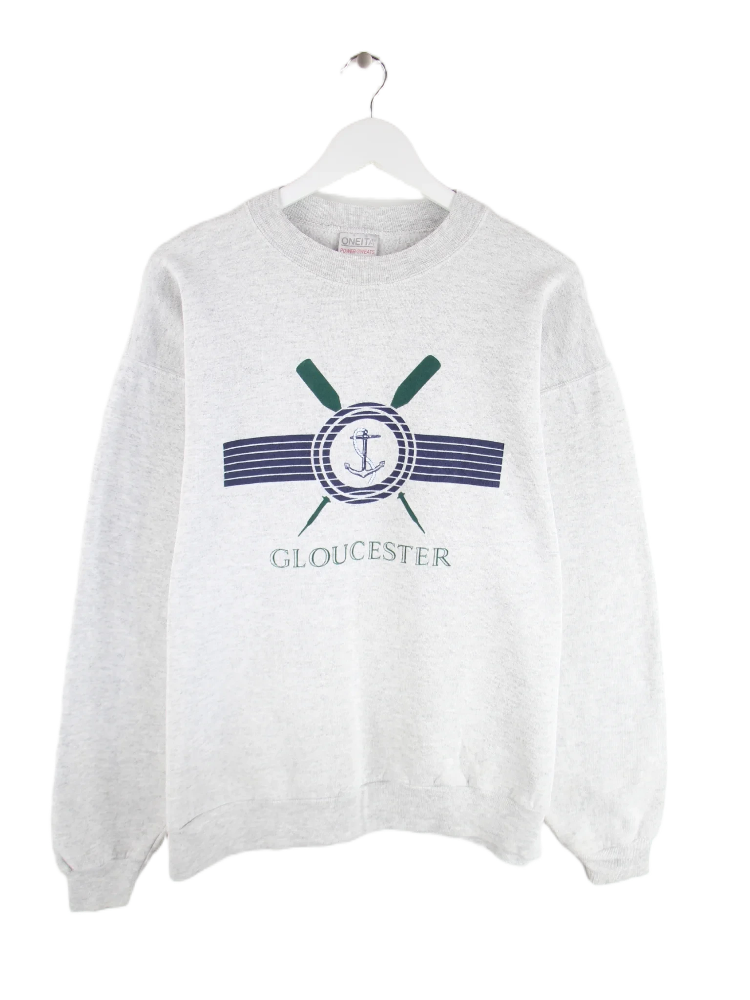 Oneita Sweater Grau XL – Vorderseite