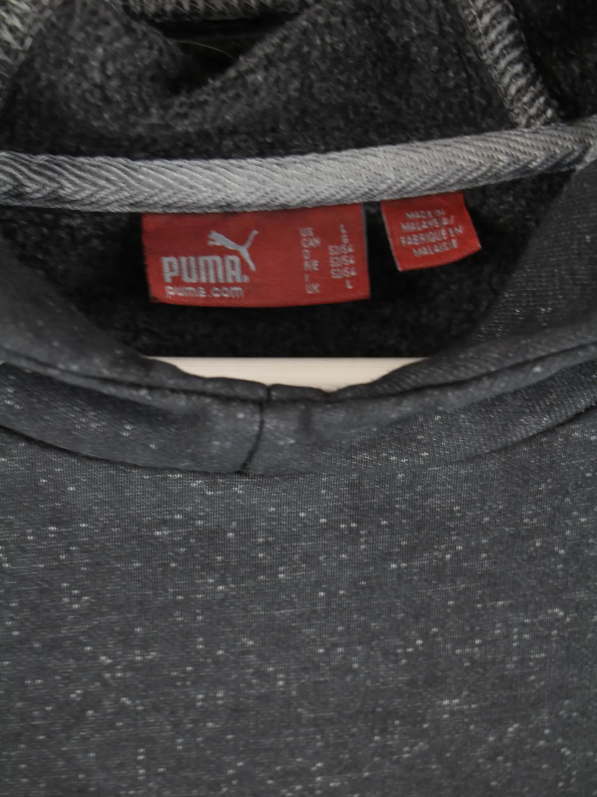 Puma Hoodie Grau L – Etikett