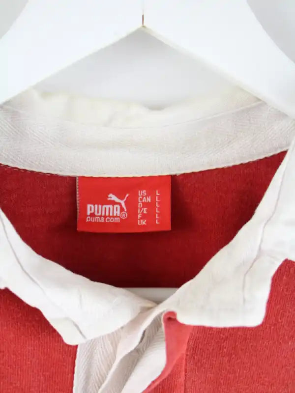 Puma Polo Rot M – Etikett