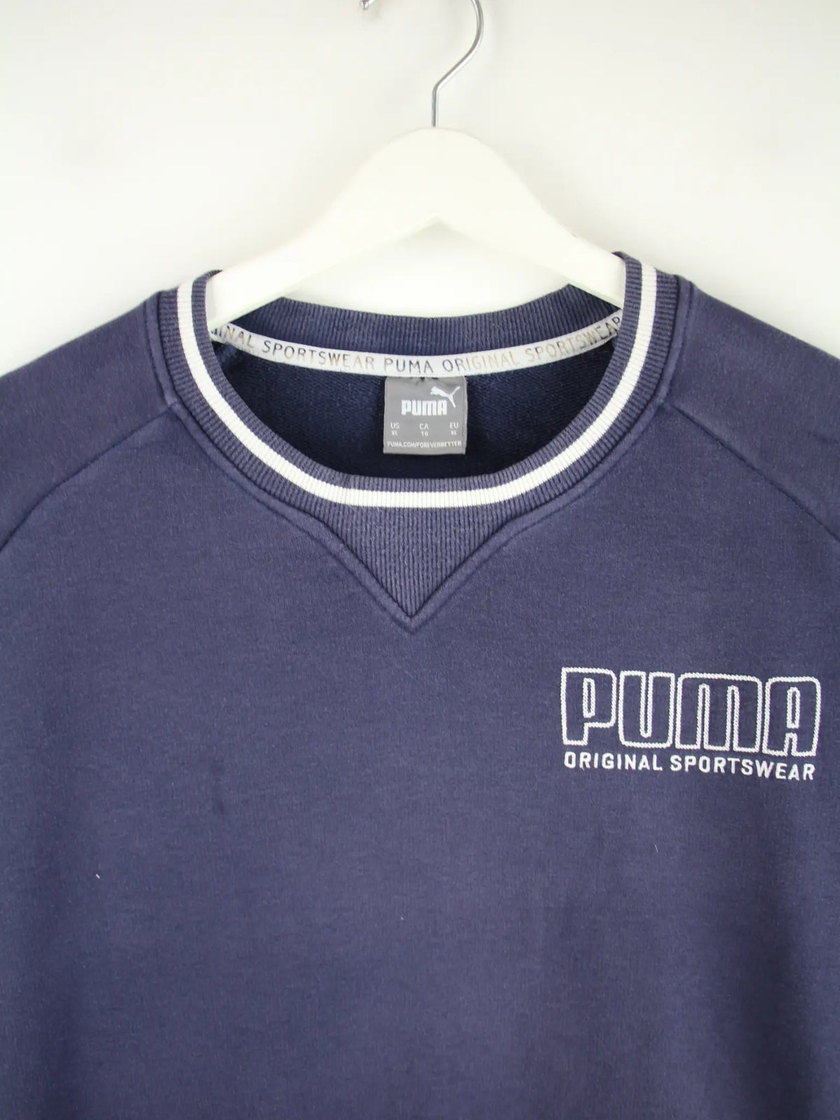 Puma Sweater Blau XL – Detailansicht Vorderseite