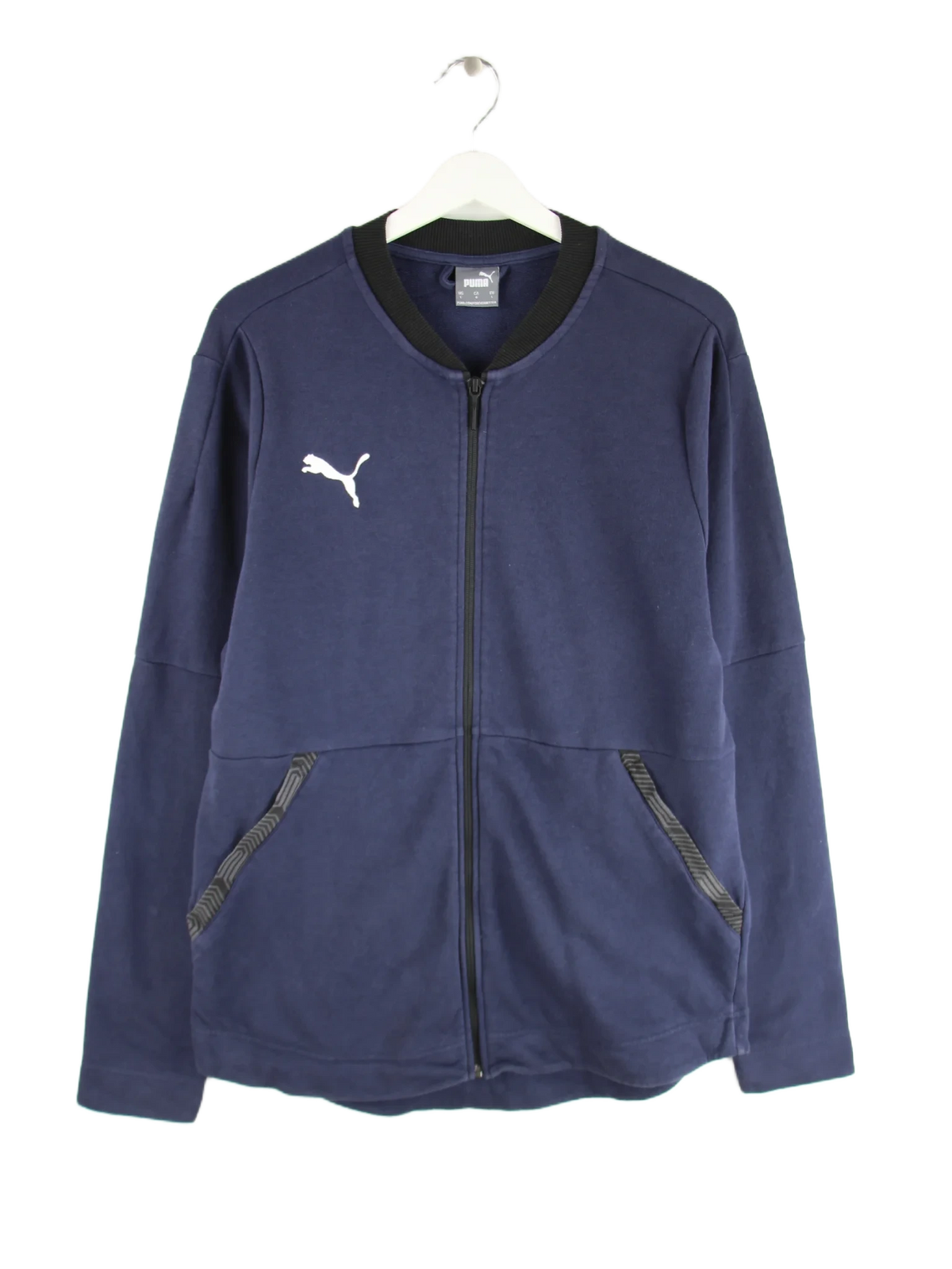 Puma Sweatjacke Blau L – Vorderseite