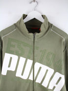 Puma Sweatjacke Grün XL – Detailansicht Vorderseite