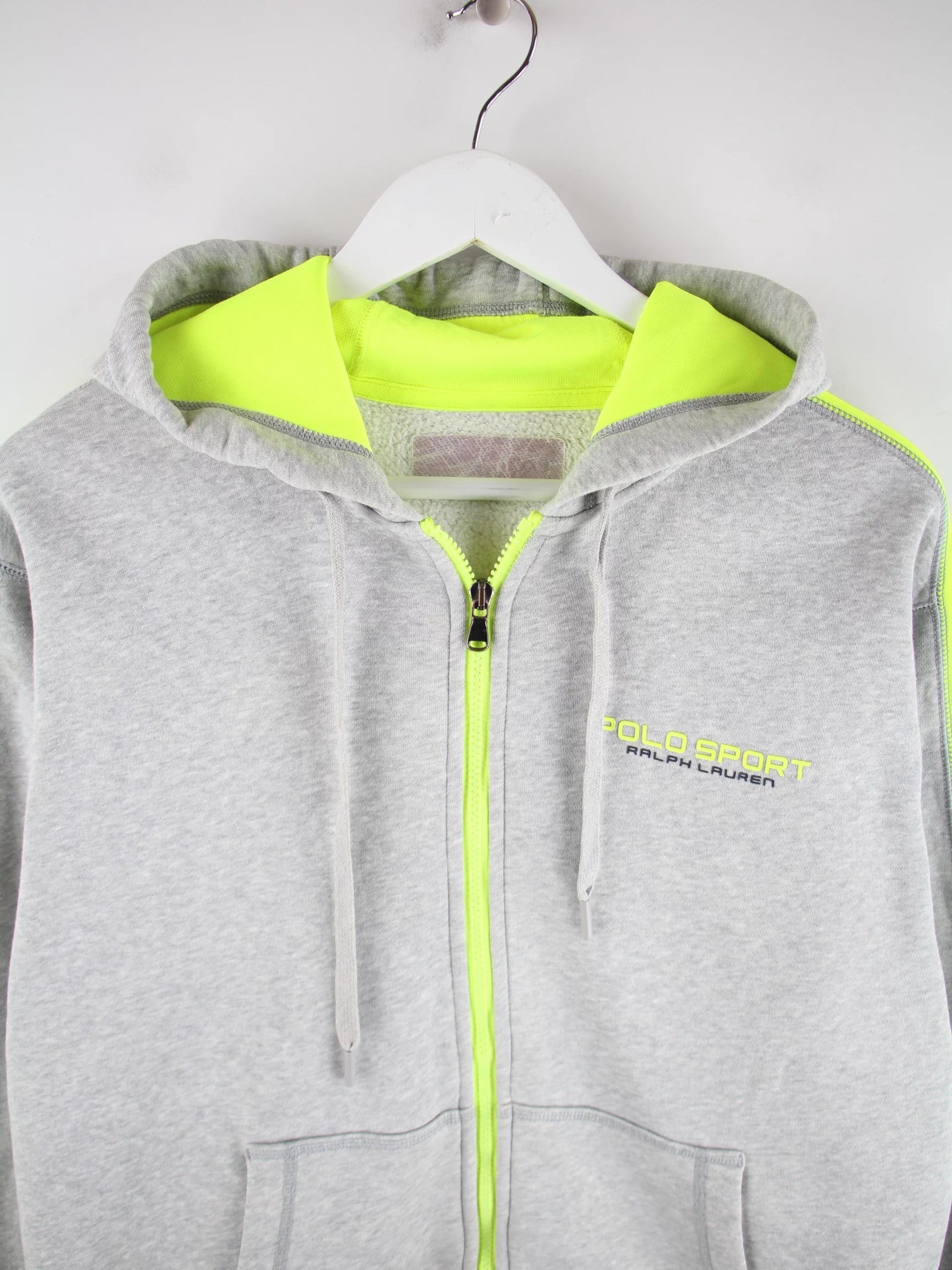 Ralph Lauren Hoodie Grau M – Detailansicht Vorderseite