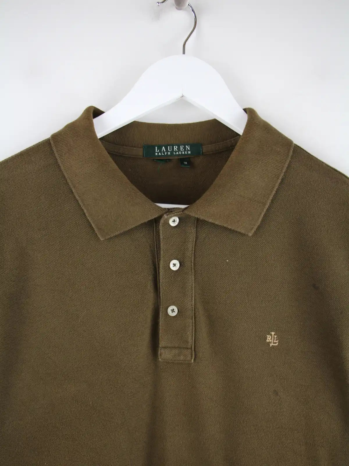 Ralph Lauren Polo Grün XL – Detailansicht Vorderseite